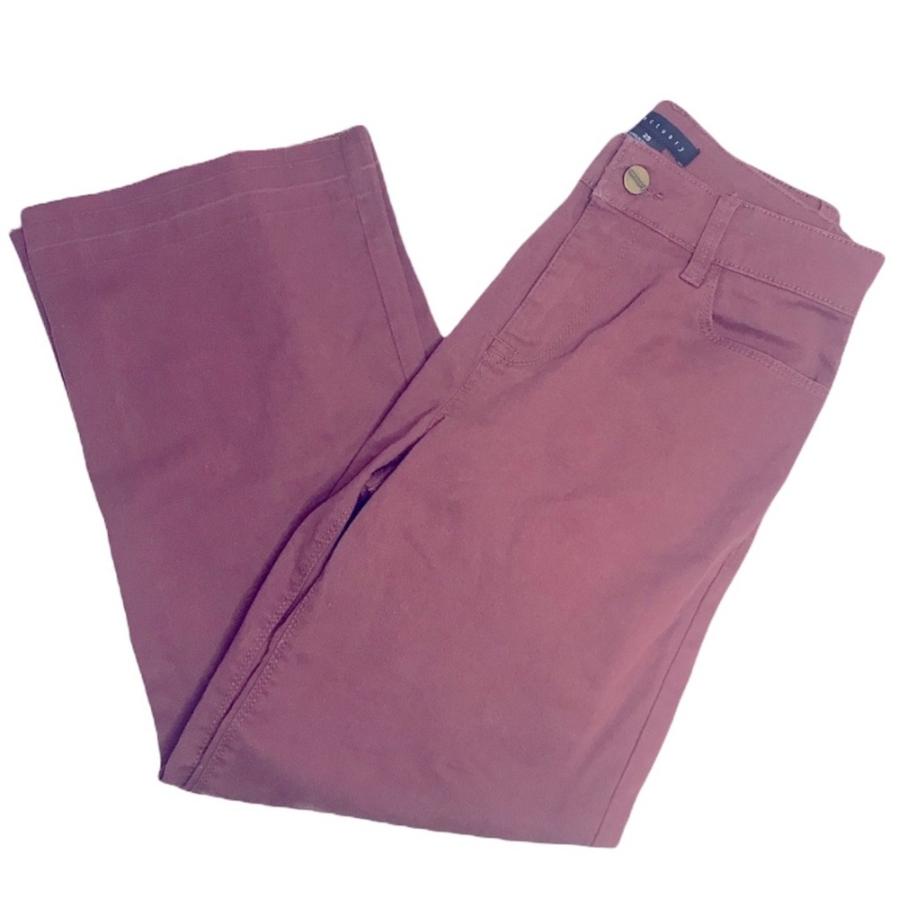 Sanctuary Cropped Burgundy Pants Size 25 - Picture 1 of 9